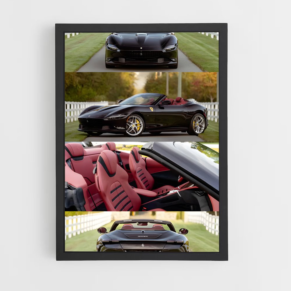 Poster Spider Rouge – affiche Ferrari (vue 2)
